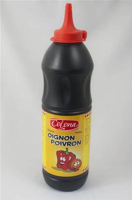 Sauce Oignon Poivron Colona  890g tube plastique