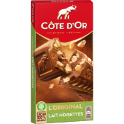 Plaque Cte d'Or "L'ORIGINAL" chocolat au lait aux clats de noisettes (2X200g) 400g