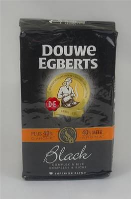 Café DOUWE EGBERTS Black aux nuances fruitées de mûres et de framboises moulu 250g