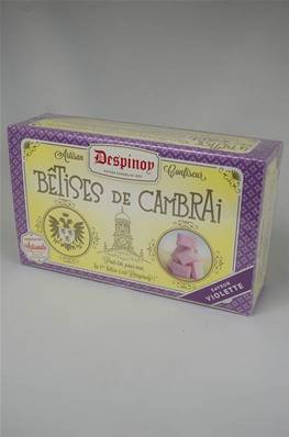 Coffret Carton Bêtises de Cambrai Tradition SAVEUR VIOLETTE 250g