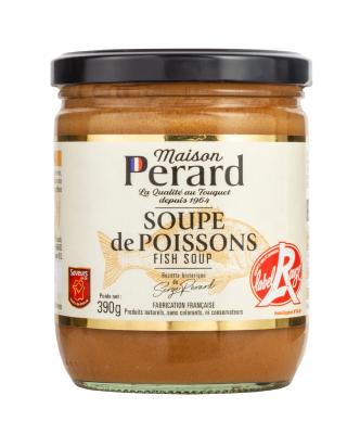 Soupe de poissons de la Maison PERARD - LABEL ROUGE - 390g - Fruits de mer de qualité supérieure préparés de manière artisanale