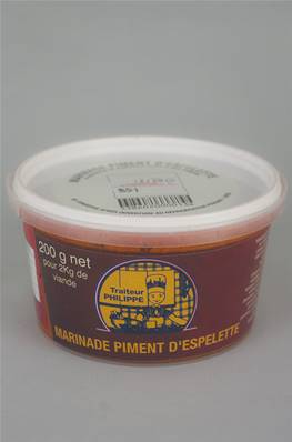 Marinade PIMENT D'ESPELETTE sans Allergène 200g