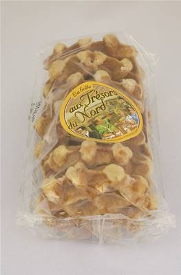 7 Gaufres Liégeoises aux Perles de Sucre nature ou enrobées de chocolat noir 400g
