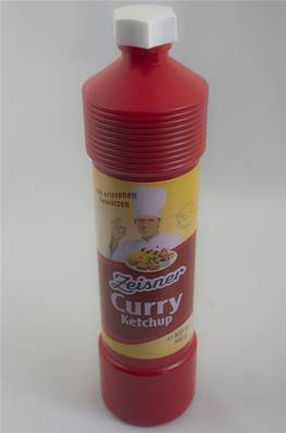 Sauce Ketchup Curry Zeisner 940g tube plastique