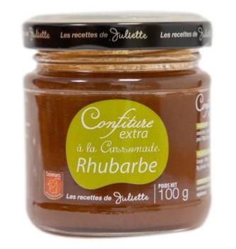 Confiture Extra Artisanale à La Cassonade RHUBARBE 100g