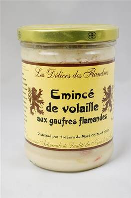 Emincé de Volaille aux gaufres Flamandes 750g