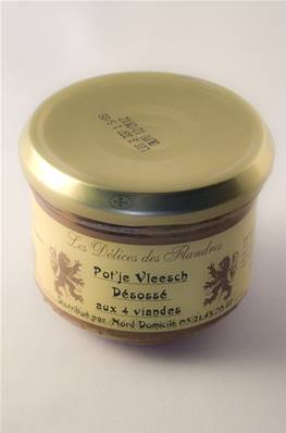 Pot'je vleesch aux 4 viandes désossées 200g