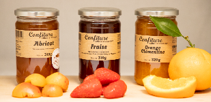 Confitures Extra , Coulis de fruits et Fruits au sirop