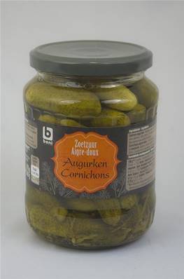 Cornichons Aigre doux 1,550kg