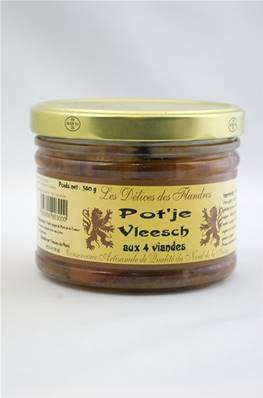 Pot'je Vleesch avec os 4 viandes 380g