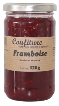 Confiture Extra Artisanale à La Cassonade FRAMBOISE 100g - MEDAILLE D'OR 2017