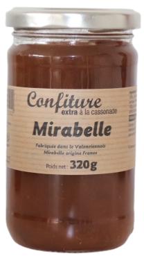 Confiture Extra Artisanale à La Cassonade MIRABELLE 320g