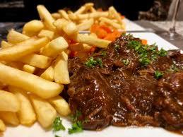 Carbonnade flamande � la bi�re belge et vergeoise brune