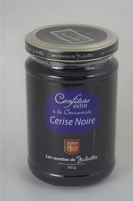 Confiture Extra Artisanale à La Cassonade CERISE NOIRE 100g