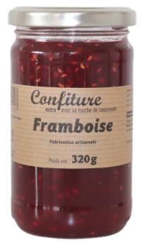 Confiture Extra Artisanale à la cassonade FRAMBOISE 320g