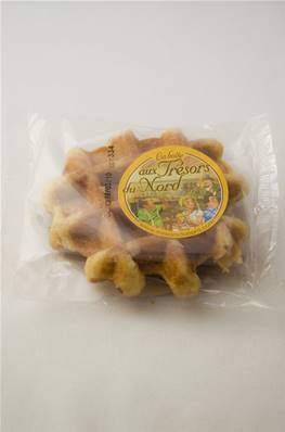 Gaufre liégeoise aux perles de sucre individuelle 50g