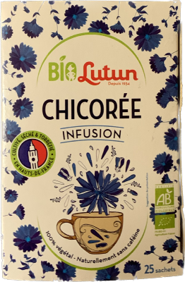 Chicorée du Nord LUTUN Torréfiée BIO 25 sachets de 3g : Savourez une Tradition dans sa Version la Plus Naturelle