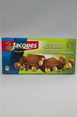 Tablette Belge Chocolat au lait avec Noisettes Entières 100% Pur beurre de cacao 180g