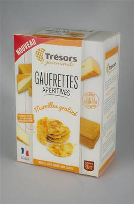 Gaufrettes Apéritives Pur Beurre MAROILLES GRATINE 60g