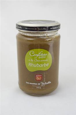 Confiture Extra Artisanale à La Cassonade RHUBARBE 100g