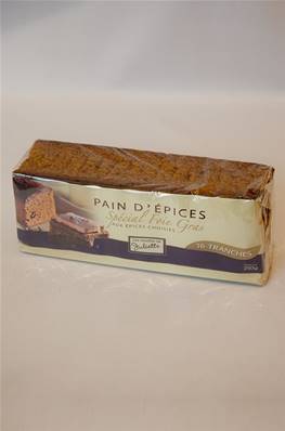 Pain d'épices 16 tranches spécial foie gras 250g