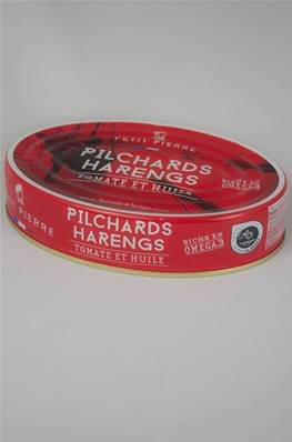 PILCHARDS HARENGS Tomate et Huile 367g