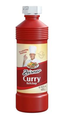 Sauce Ketchup Curry Zeisner 495g tube plastique