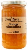 Confiture Extra Artisanale  la cassonade ORANGE CLEMENTINE 320g