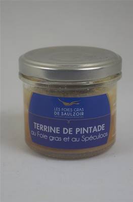 Terrine Artisanale de Pintade au Foie gras de Canard et au Spéculoos 90g