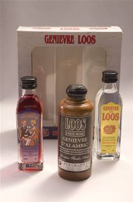 Coffret 3 mignonettes de Loos (cruchon Loos, Genièvre Loos et Chuche Mourette)