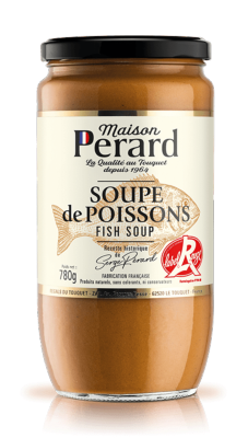 Soupe de poissons de la Maison PERARD - LABEL ROUGE - 780g - Fruits de mer de qualité supérieure préparés de manière artisanale