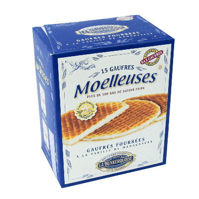 15 Gaufres Fourrées Moelleuses à la Vanille de Madagascar – Biscuiterie La Dunkerquoise