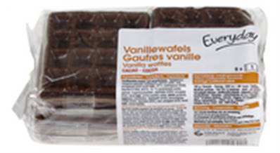 5 grandes gaufres de Liège vanille chocolat 450g
