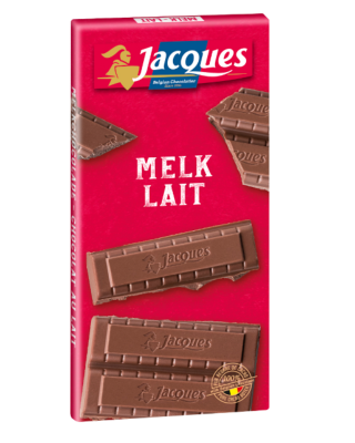 Tablette Belge Jacques (Chocolat au lait/Pur Noir 60%/Pur Noir 72%/Lait Caramel Sel de Mer) 100g