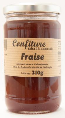 Confiture Extra Artisanale à la cassonade FRAISE 310g 