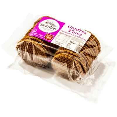 Gaufres fines pur beurre à la saveur chicorée 300g - biscuiterie BOURDON