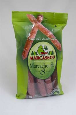 MARCASSOU Saucisses fumées sans Ail Marcachouffe 8 Pièces 200g