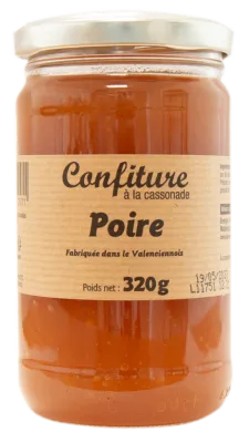Confiture Extra Artisanale à La Cassonade POIRE 320g
