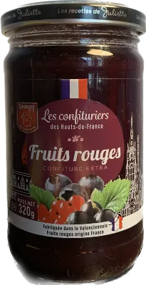 Confiture Extra Artisanale FRUITS ROUGES 320g