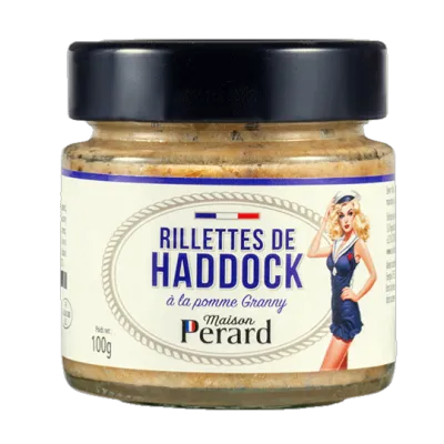 Rillettes de haddock fumé, pomme Granny, ciboulette & menthe – Maison Pérard