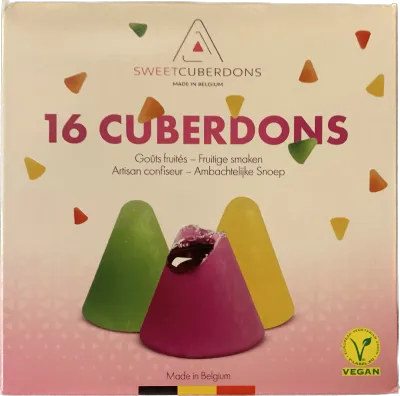 16 Cuberdons Belges Mélange (8 parfums) 224g