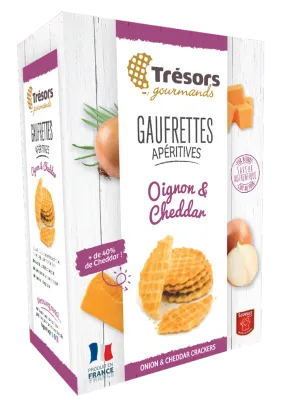 Gaufrettes Apéritives Pur Beurre OIGNON & CHEDDAR 60g