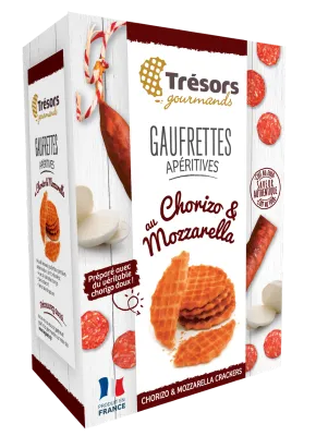 Gaufrettes Apéritives Pur Beurre CHORIZO DOUX ET MOZARELLA 60g