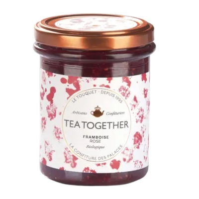 Confiture de framboise & rose TEA TOGETHER 220g